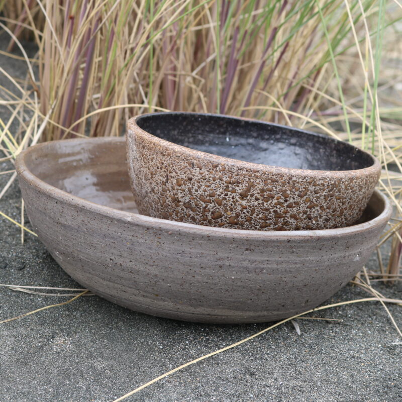 laura buchanan beach sand salt pottery clay bowl wheel thrown ocean sea surf